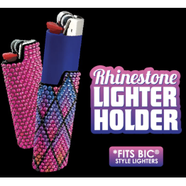 Rhinestone Lighter Case 12CT (24382)