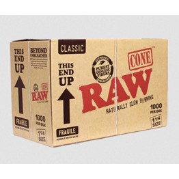 Raw Classic Bulk 1 1/4 Cone 1000PC 84MM/24MM