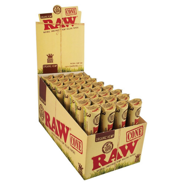 Raw Organic 1 1/4 Cones 6CT-32CT