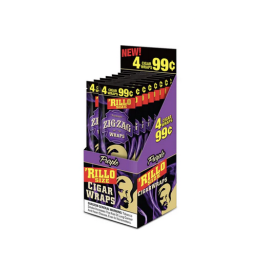 Zig Zag Cigar Wrap Rillo Size PP1.29 4PK-15CT