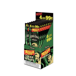 Zig Zag Cigar Wrap Rillo Size PP1.29 4PK-15CT