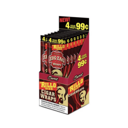 Zig Zag Cigar Wrap Rillo Size PP1.29 4PK-15CT