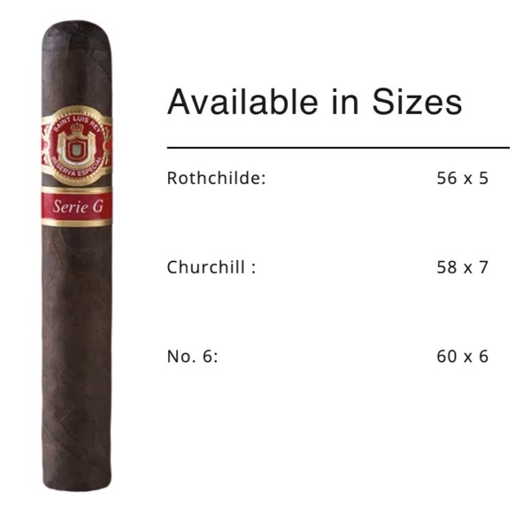 Saint Luis Rey Serie G Maduro No 6 25/BX