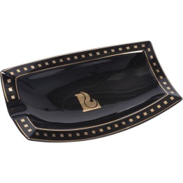 Black Rectangle Cigar Ashtray A264