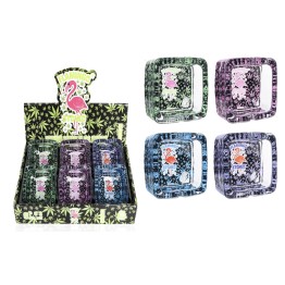 Premium Glass Ashtray Flamingo Stone 6CT