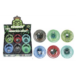 Premium Glass Ashtray COURNOT 6CT