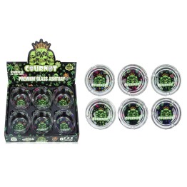 Premium Glass Ashtray COURNOT 6CT