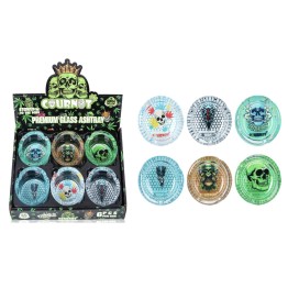 Premium Glass Ashtray COURNOT 6CT