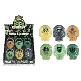 Premium Glass Ashtray COURNOT 6CT