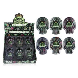 Premium Glass Ashtray COURNOT 6CT