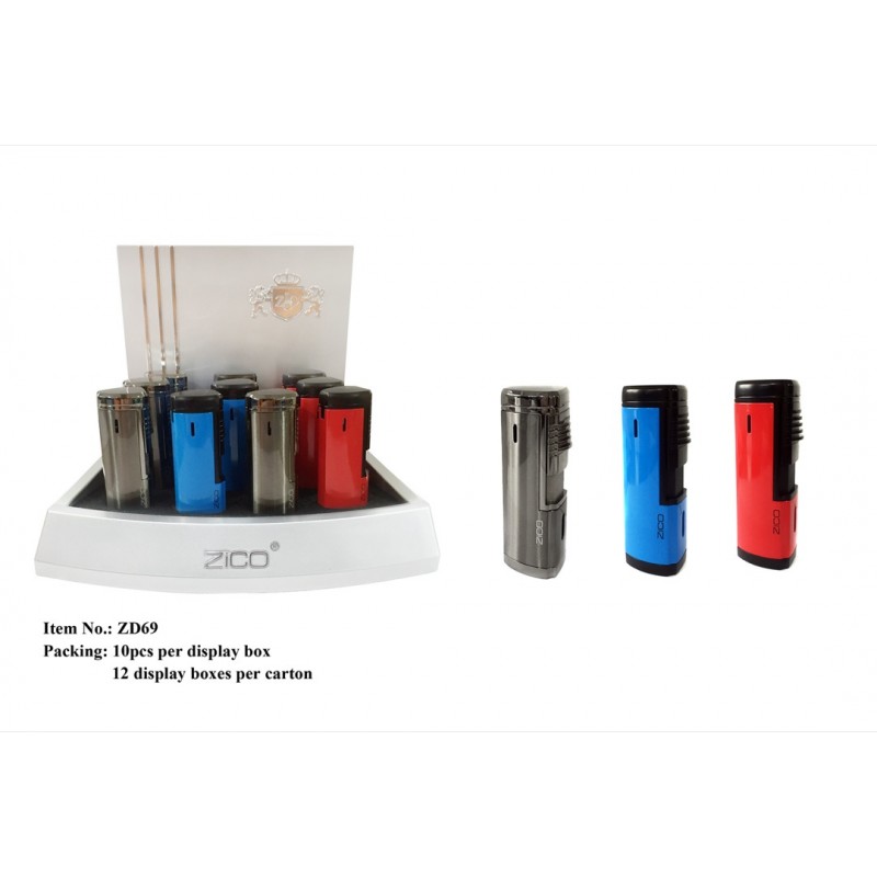 Zico ZD-69 Quad Torch Lighter 10pk